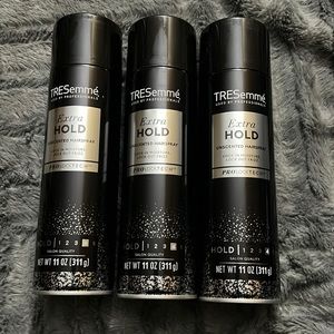 TRESemme Extra Hold Unscented Hair spray 11 oz.  Set of 3.